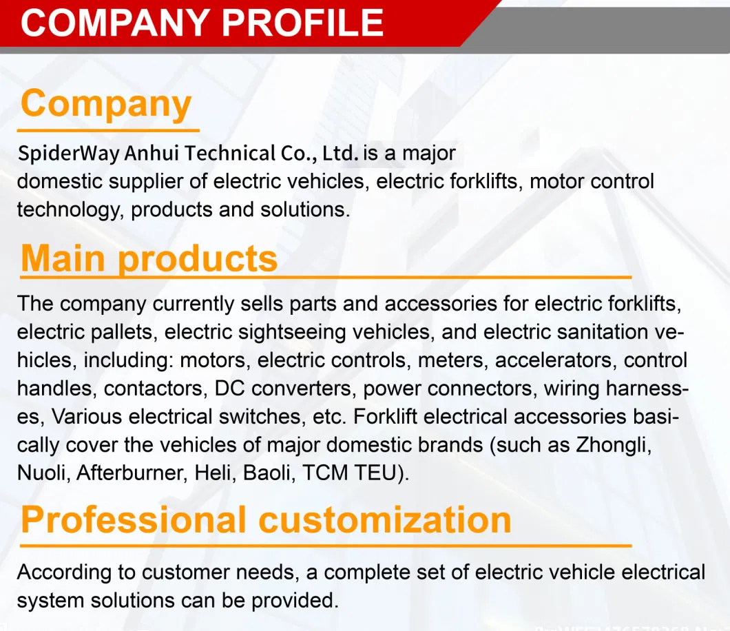 OEM Power Electric Forklift Stacker Control Handle Control System Spare Parts Forklift Handling